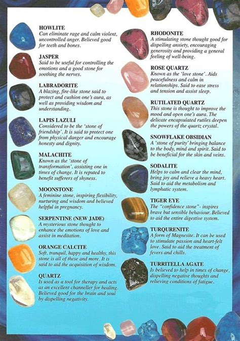 Witchcraft semiprecious minerals